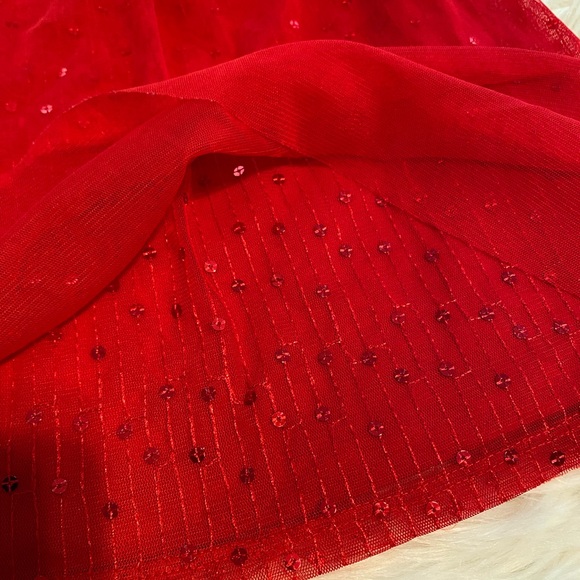 Crown & Ivy Kids Red Sequins dress Sz 2T - Picture 7 of 9